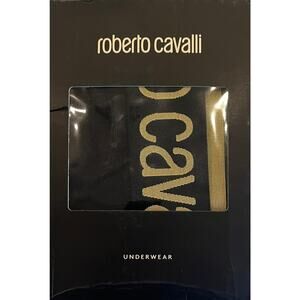 13-52 ROBERTO CAVALLI Men's Underwear Boxer Brief Trunks Black 2XL